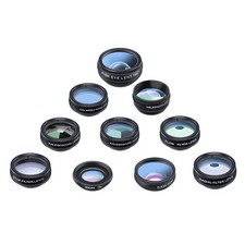 Smartphone Camera Lens Kit, Aluminum Portable for Phone