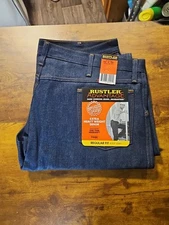 NWT Mens Rustler Jeans 42 x 30 Regular Fit Boot Cut Extra Heavy Weight Denim