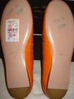 100% AUTHENTIC NEW WOMEN PRADA ORANGE BOW BALLERINA FLATS EU 35/US 5 — photo 5