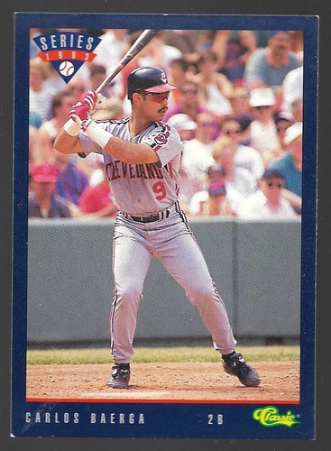 1993 Serie Clásica Carlos Baerga T9 Trivia Juego Indios de Cleveland - Imagen 2 de 8