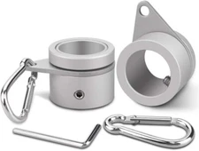 Flagpole Ring Set with Bearings, Aluminum Alloy Flag Pole Rings, 360°Rotating..