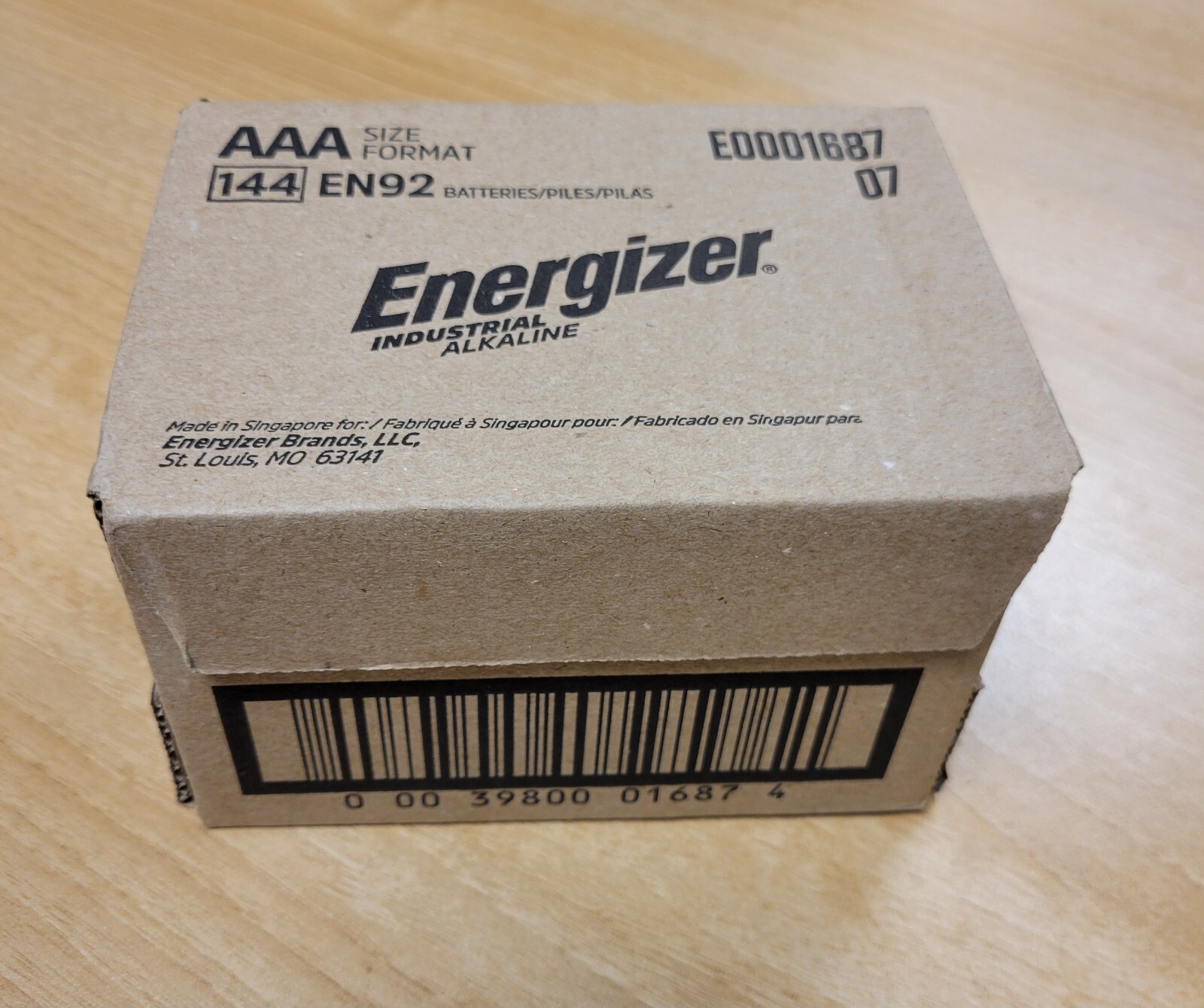 Energizer Industrial Alkaline AAA Batteries Box Of 144-image