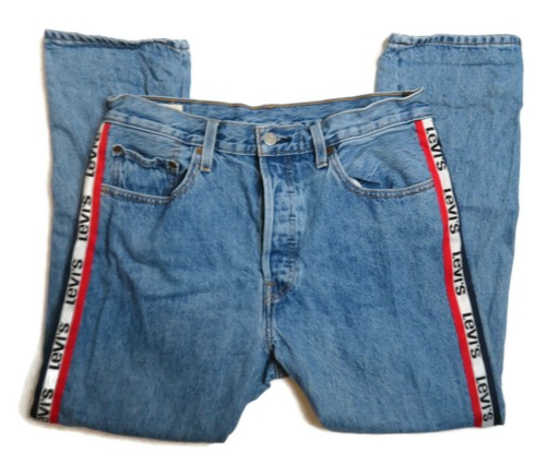 Levis Premium 501 Big E Spell Out Denim 