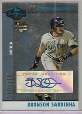 BRONSON SARDINHA ROOKIE AUTOGRAPH 2008 TOPPS CO-SIGNERS SERIAL #/300 NY YANKEES
