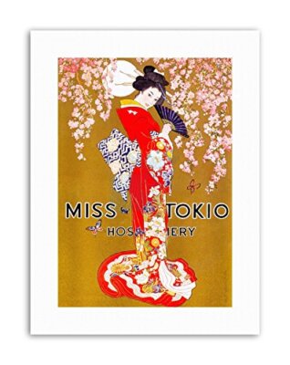 CLOTHING UNDERWEAR HOSIERY GEISHA KIMONO JAPANESE USA Poster Picture Canvas art