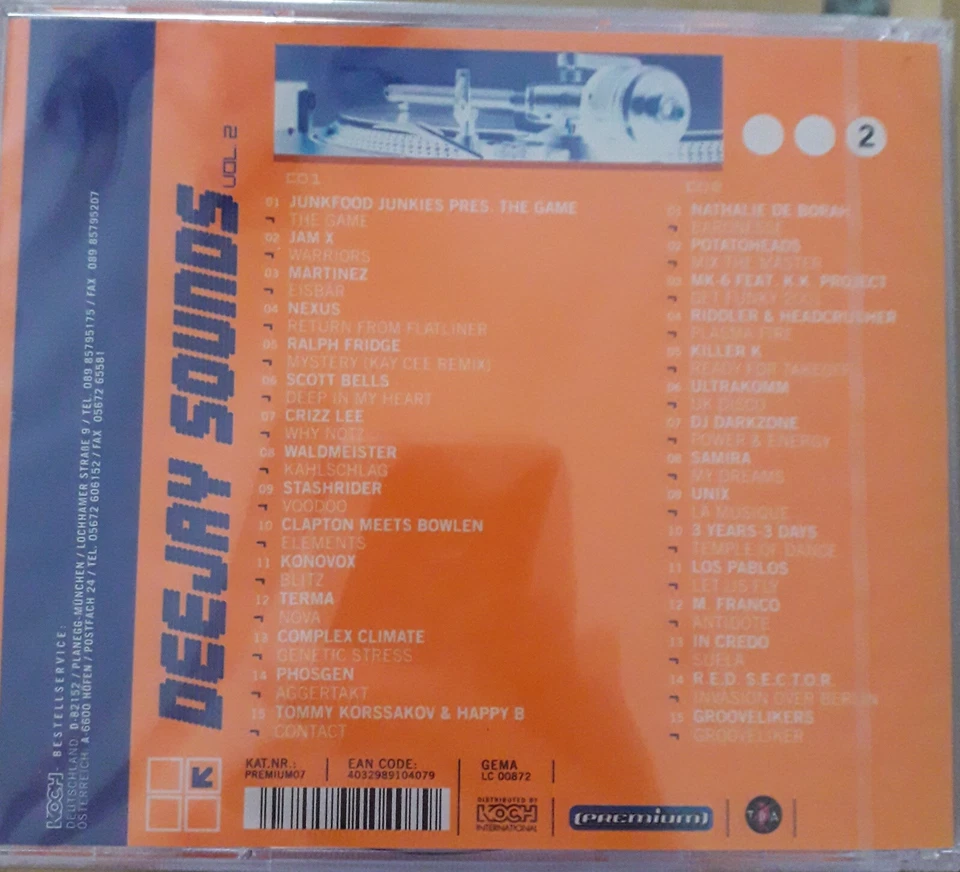 Deejay Sounds Vol. 2, Neu und original verschweißt; Nathalie de Borah, Jam X, Ma - Bild 2 von 2