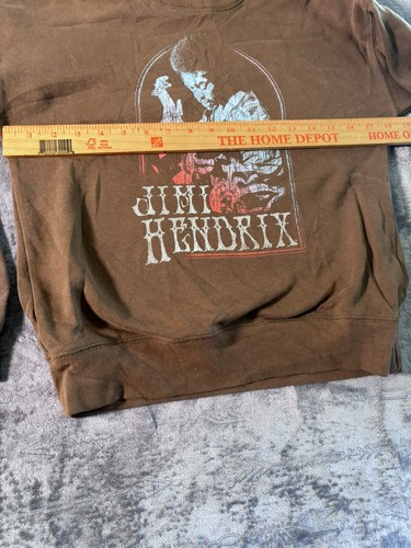 Unisex Abercrombie Brown Jimi Hendrix Sweatshirt Kids Size 11/12 - Picture 3 of 9