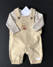 Baby Boys Winnie The Pooh  2 Piece Dungaree Set