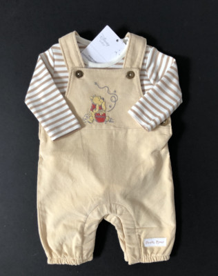 Baby Jungen Winnie Puuh 2-teiliges Latzhosen-Set