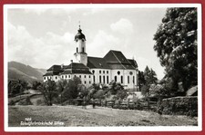 Allgäu and Swabia pilgrimage church Wies in Steingaden around 1935 postcard