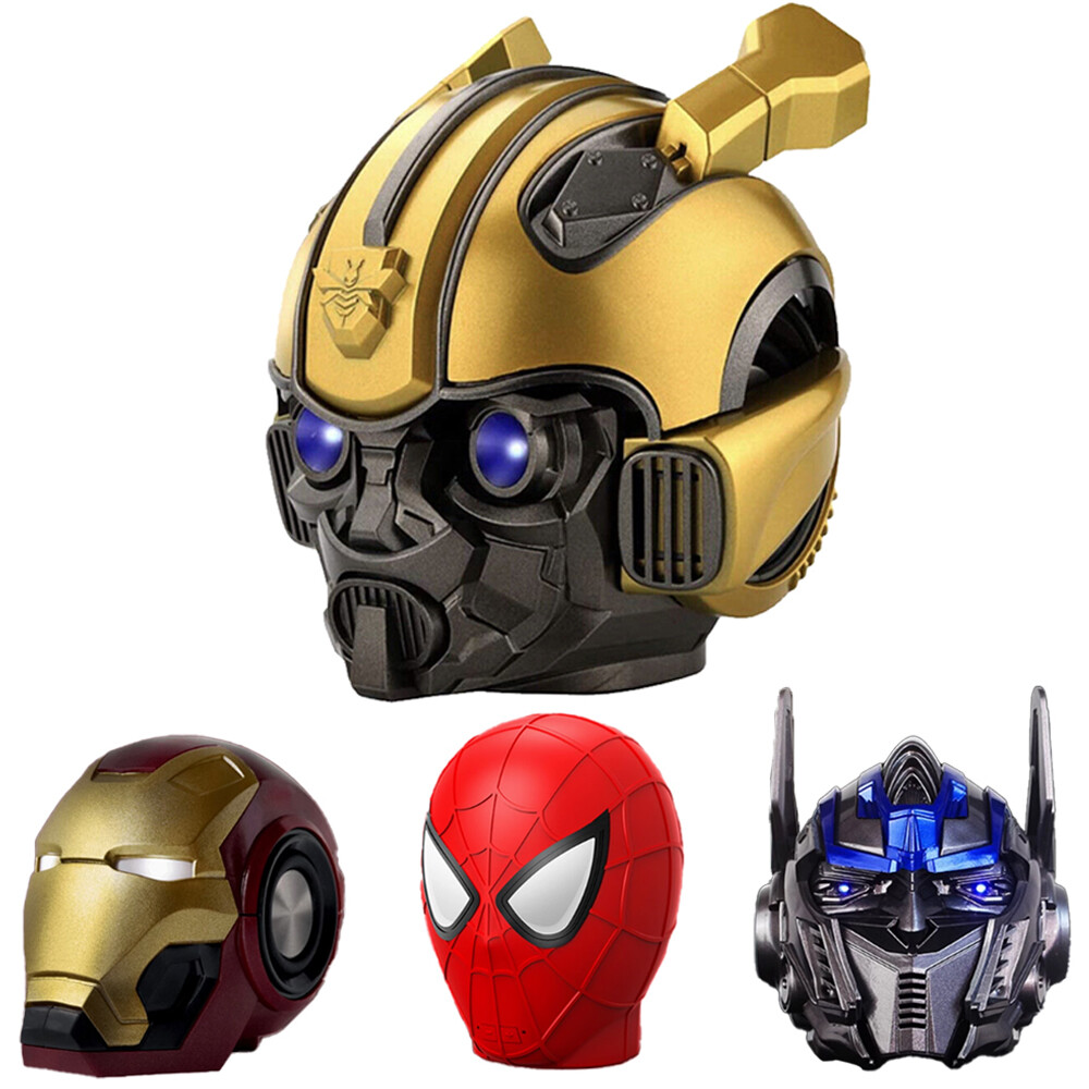 Cool Bumblebee Helmet Mini Wireless Bluetooth Speaker Portable Stereo Speaker