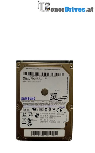Samsung  HM500JI- 500GB - SATA - BF41-00249B 02 Rev. 04*