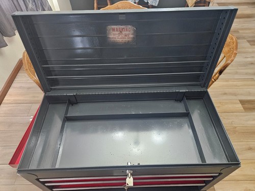 VINTAGE CRAFTSMAN 1970'S 3 DRAWER TOP MECHANICS TOOLCHEST W/KEYS (TL2013) - Picture 5 of 18