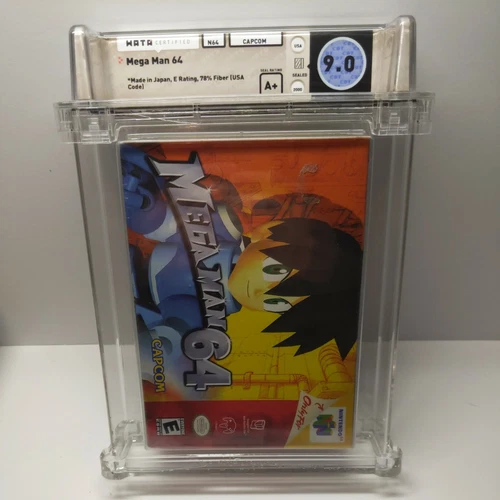 N64 Nintendo 64 MEGA MAN 64 9.0 A+ NEW FACTORY SEALED WATA GRADED 1ST PRINT LOOK