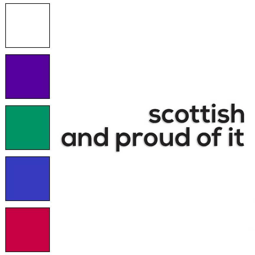 Scottish Proud Pride, Vinyl Decal Sticker, Multiple Colors & Sizes #2532