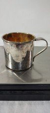 Vintage Oneida Silversmiths Baby Cup Engraved. 2 3/8" Tall, 2 1/2" Circum.