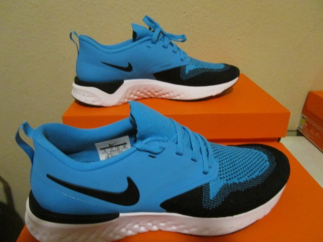 Nike Men's Odyssey React Flyknit 2 Running Sports Shoes - Indigo Force/White-Blue Void | Catch 