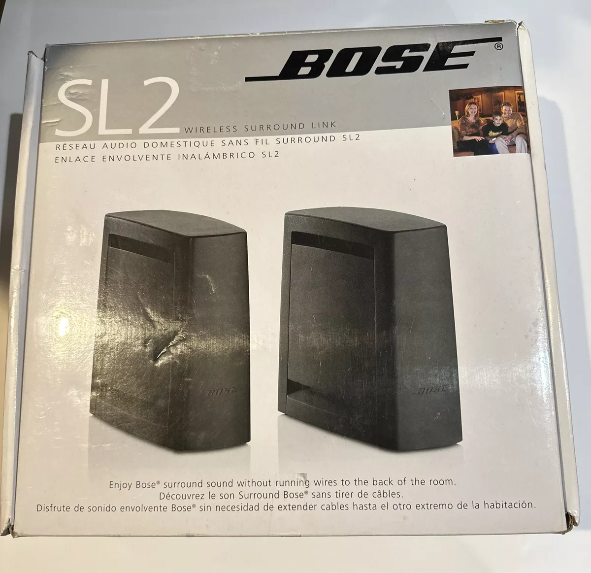 New Bose SL2 Main Stereo Speakers In Original Box Never Been