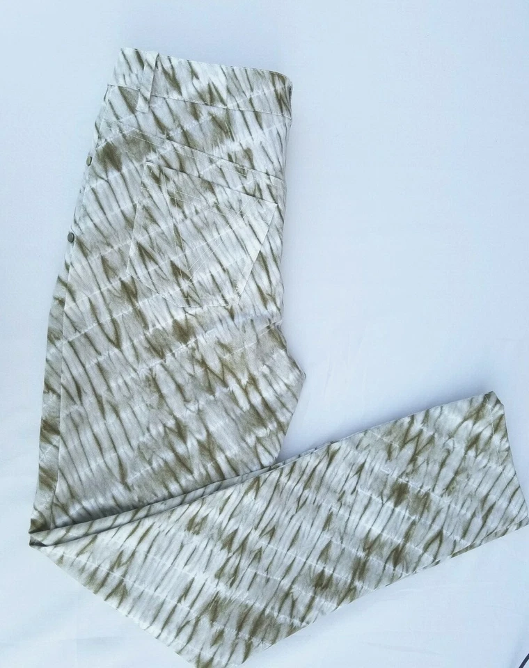 Pantalones de mezclilla de pierna recta con estampado PerSe talla 2 Foto 2 de 4