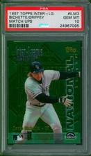 1997 Topps Inter League Match Up KEN GRIFFEY JR BICHETTE ILM3 SP Gem Mint PSA 10