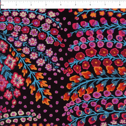 KAFFE FASSETT PERSISCHE VASE SCHWARZ GP100 Fat Quarter Originalausgabe - Bild 3 von 3