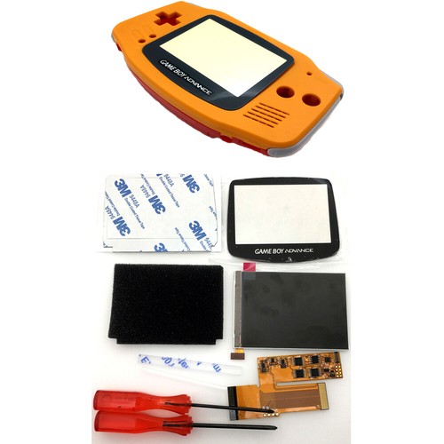 Gameboy Advance GBA V2(Version 2) IPS Screen Backlight LCD Kits W/Pre-cut Shell - Picture 30 of 51
