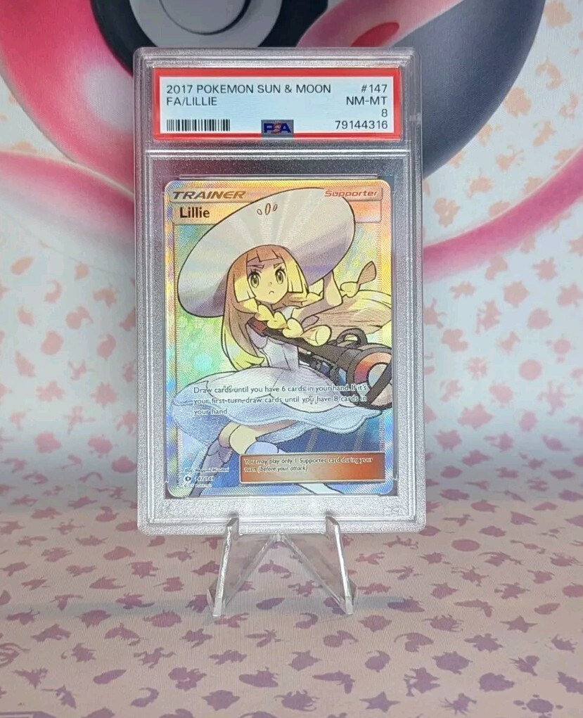 ポケモンカード Lillie #147 ホロ仕様 NM-MT (8) PSA 8 NM-MT Lillie 147 Sun & Moon Full Art Pokemon Card | eBay