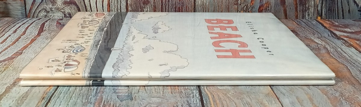 Beach by Elisha Cooper (2006, Hardcover) Ex-Library FIRST EDITION