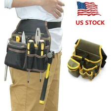 Electrician Waist Pocket Toolkit Belt Tool Pouch Bag Canvas Hardware Holder Bag