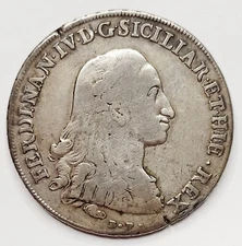 Naples plate 120 grain 1786 Ferdinand IV of Bourbon Perger
