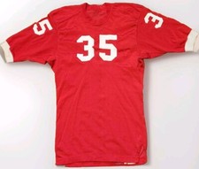 RAWLINGS Football #35 Jersey ADULT SIZE 42 Red 70s 80s Vintage Stitch USA MADE