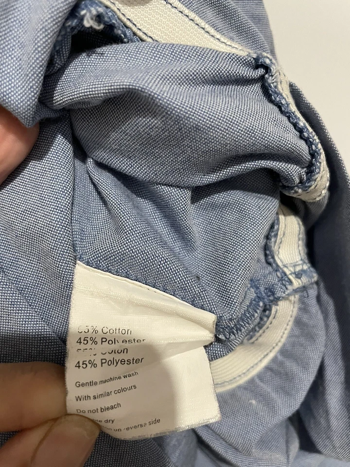 Vestido de mezclilla azul mezcla de algodón Insight para mujer talla 10 Foto 3 de 4