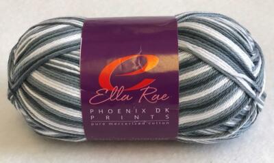 Ella Rae PHOENIX DK Print Baumwollgarn 100g 11 Maulbeerswirly Ice