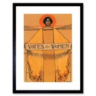 Anzeige Wahlrecht Frauen Stimmen Gerahmter Kunstdruck Bild Halterung 12x16 Zoll