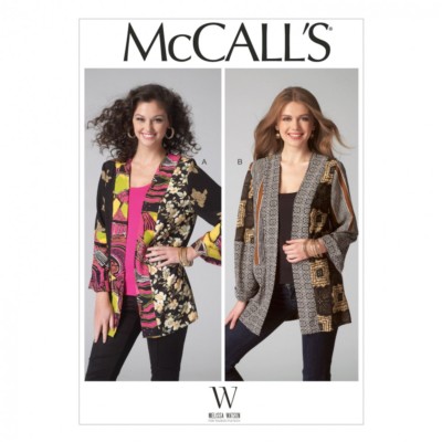 McCalls Damen Schnittmuster 7132 Colour Block Loose Fit Jacken (McCalls-71...