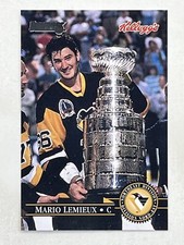 Mario Lemieux 1995-96 Donruss Kellogg's The Cup #MALE2 NHL HOF Trading Card