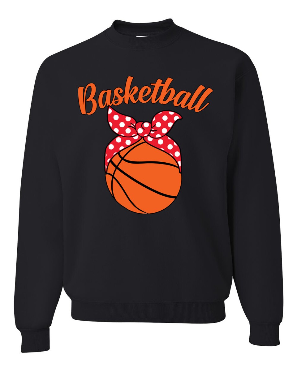 Basketball Mom Cute Sports Little Youth League Unisex Crewneck Sweatshirt
