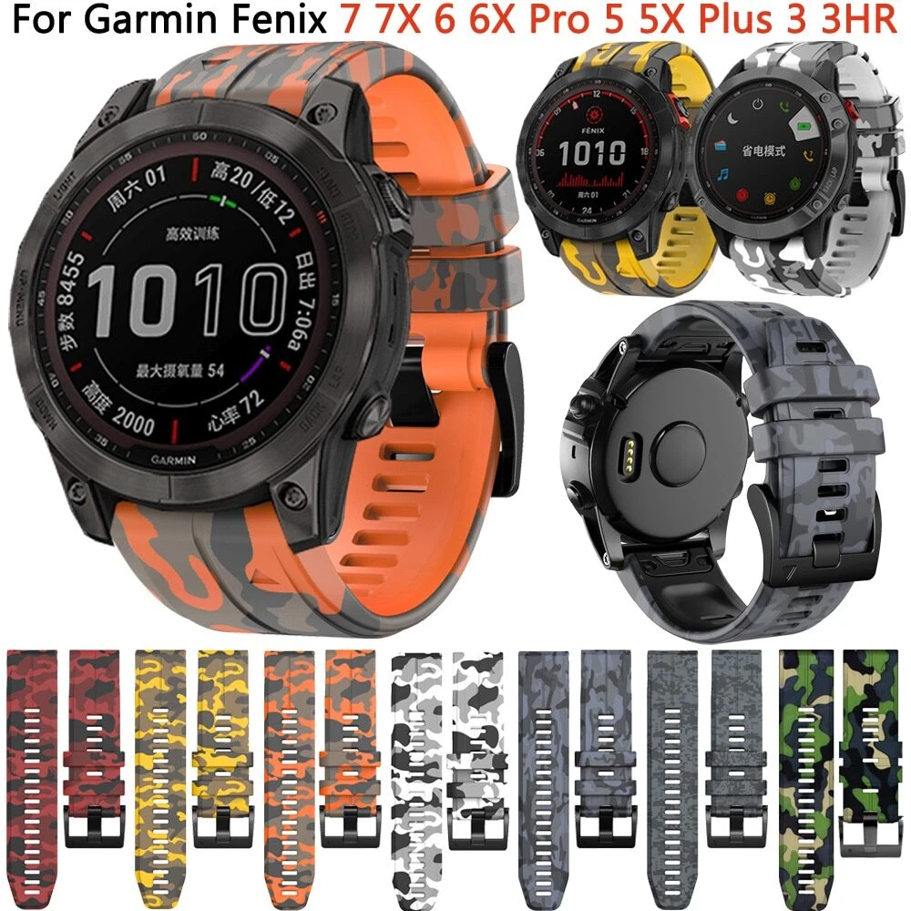 GARMIN Bracelet QuickFit 26mm Silicone Orange vif pour Fēnix 5X / Fenix 5X  Plus