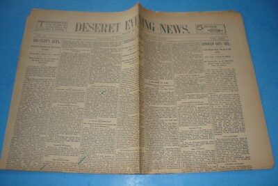 SALT LAKE CITY NEWSPAPER - ROENTGEN'S X-RAYS MEDICAL BREAKTHROUGH - 2/12/1896