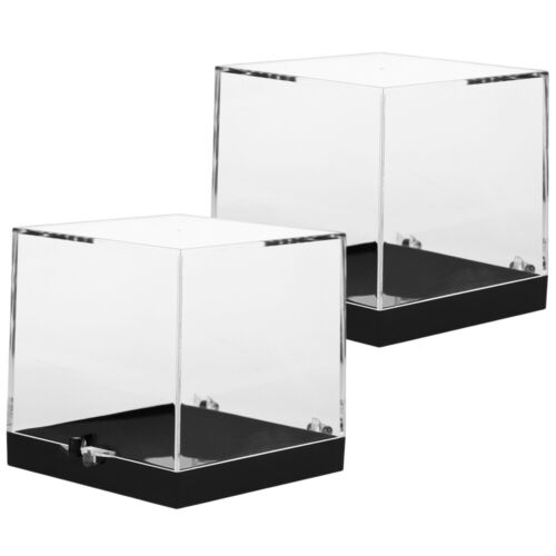  4 Pcs Plastic Rock Storage Box Man Small Clear Container Square Display Case - 第 1/12 張圖片