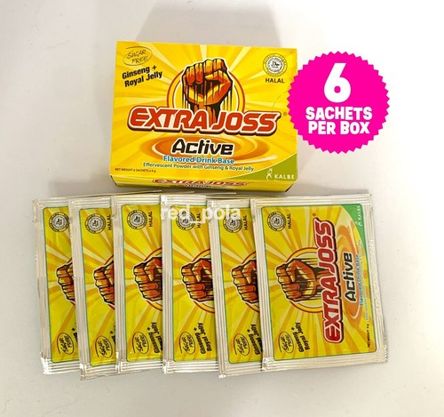 EXTRA JOSS Active Flavour 10 Box (60 Sachets) Energy Drink Powder Boost Stamina - Picture 7 of 7