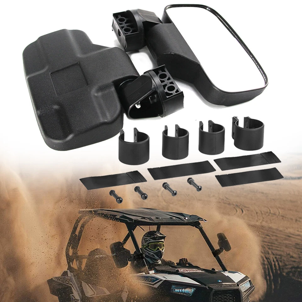 Espelhos de visão lateral UTV ATV 1,75"-2" para John Deere Gator XUV 550 560 825i 590i - Imagem 3 de 4