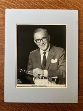 Stunning BENNY GOODMAN Portrait VTG Original SILVER 