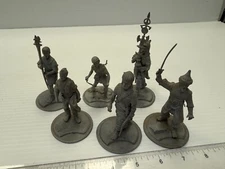 Series 77 Miniatures 6 Loose Unpainted Figures - USED - AS IS
