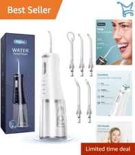 Water Dental Flosser Portable 300ML 4 Modes 5 Tips Rechargeable Waterproof