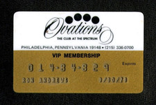 NHL STATISTICIAN RON ANDREWS AUTOGRAPH 1977-78 OVATIONS SPECTRUM CLUB PRESS PASS