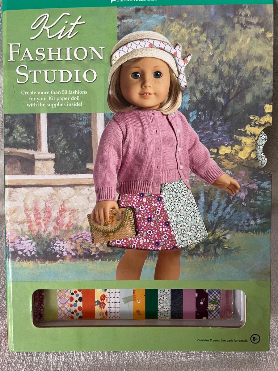 American Girl Kit Fashion Studio Paper Doll Clothing Design Book