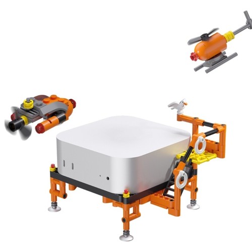 Innovative Block Designing Stand For Mini Desktop Computer Holder Bracket - Photo 2/8