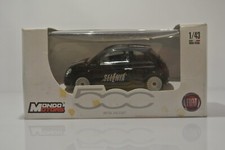 MODELLINO AUTO FIAT  500 SELENIA SCALA 1:43 COLORE NERO STRISCIA TRICOLORE 