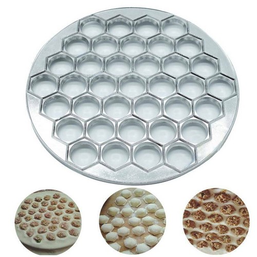 37 Holes Dumpling Mould Maker Ravioli Aluminum Mold Pelmeni Kitchen DIY Tool - Picture 3 of 13